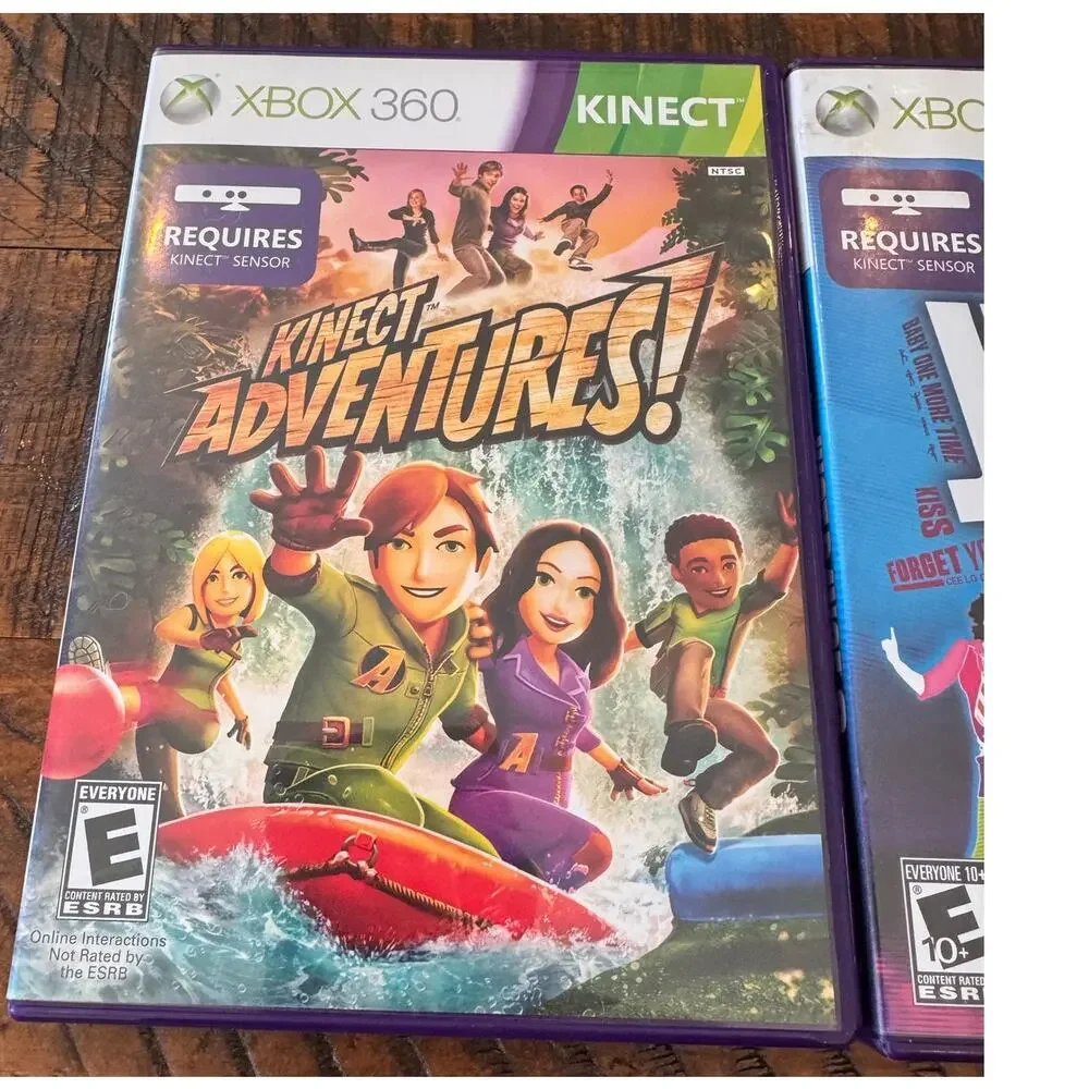 Bundle of 3 Xbox 360 Kinect Just Dance 3/Just Dance 4/Kinect Adventures Works